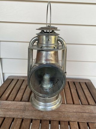 Antique C T Ham Mfg Co Wagon Kerosene Lantern Nickel? Last Pat Date1893