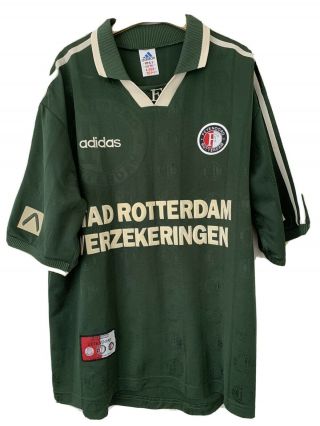 Vintage Retro Feyenoord Rotterdam Adidas 1997 1998 Away Shirt