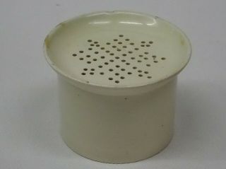 Scarce Antique Georgian Creamware Pounce Pot Sander