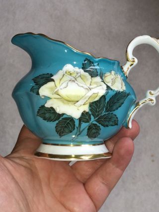 Antique Paragon Cabbage Rose Milk Jug Creamer From A Tea Set