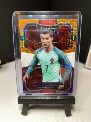 2017 - 18 Panini Select Soccer Cristiano Ronaldo Terrace Multi - Color Prizm