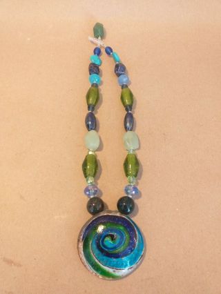 Vintage Murano Venetian Glass Bead Necklace