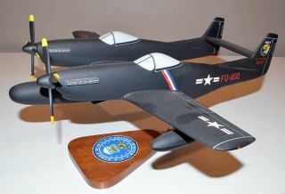 North American F - 82 Twin Mustang Wood Airplane Display Model - Usaf