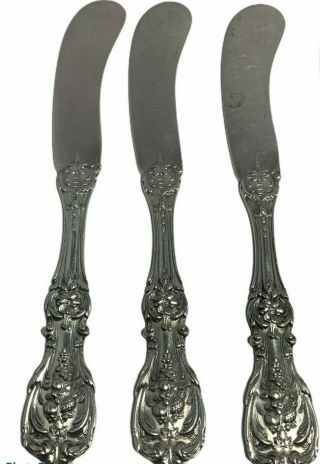 Reed & Barton Francis I Sterling Butter Spreaders Flat 3