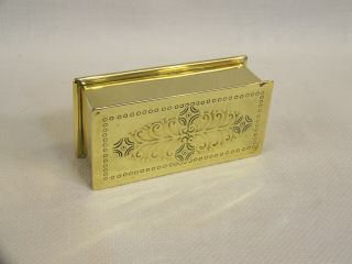 Fine Antique Keswick School Arts & Crafts Brass Table Snuff Or Tobacco Box Ksia