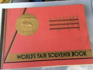 Vintage 1934 Chicago Worlds Fair Souvenir Book