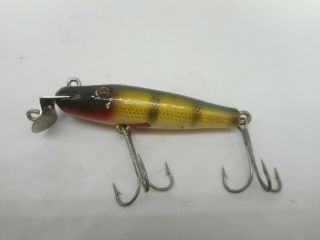 Vintage Creek Chub Bait Co.  Baby Pikie Minnow In Natural Perch Finish