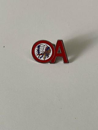 Vintage Order Of The Arrow Indanhead Chief Hat Lapel Pin Oa Boy Scouts Bsa
