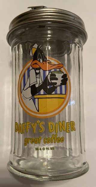 Daffy’s Diner Sugar Dispenser “great Coffee” Warner Bros 1995 Vintage