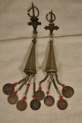 2 Fibules Ancien Bijoux Berbere Maroc Antique Ethnic Jewelry