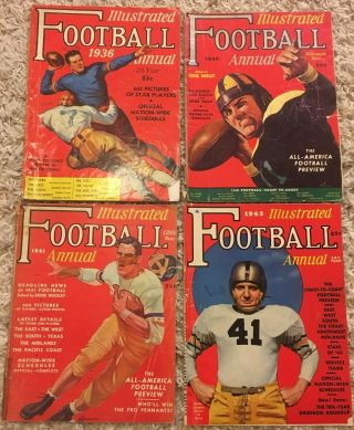 1936 1940 1941 1943 Football Annual College Football All Americans Alabama Notre