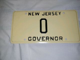 Jersey - Governor - Sample License Plate??