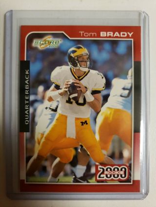 2000 Score Tom Brady Rookie Card 316 Patriots Nrmt Or Nm - Mt