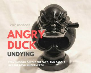 Big Size Convoy Angry Duck Death Proof Duck Hood Ornament Car Mascot Decor