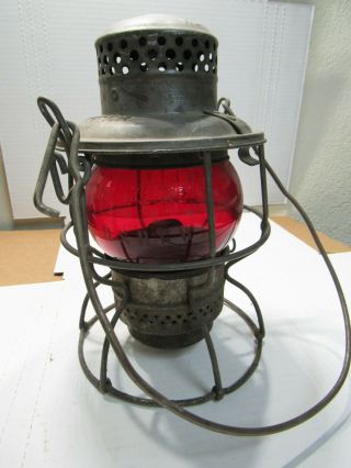 Adlake Kero Western Pacific D&rgw Red Globe Railroad Lantern 9.  5 "
