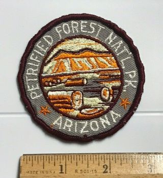 Vintage Petrified Forest National Park Arizona Round Embroidered Patch