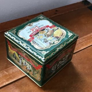 Vintage Our PET Brand Green Square Recipe Box Metal Container Box – 3.  75 inches 2