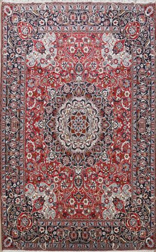 10x13 Red/navy Traditional Medallion Floral Area Rug Turkish Oriental Home Decor