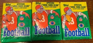 (3) 1986 Topps Football Wax Packs (possible Jerry Rice Rc?)