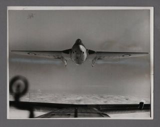 De Havilland Vampire F.  1 Inflight Large Vintage Press Photo Raf 4