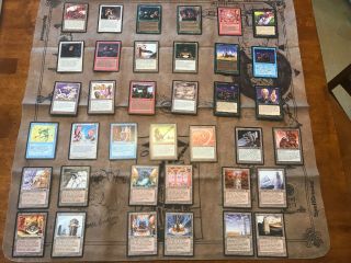 Mtg Antiquities Complete Common Set / All 37 Cards / Urza’s Lands /