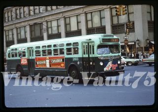 Duplicate Slide Bus Gmc 2611 Mabstoa York City 1960 