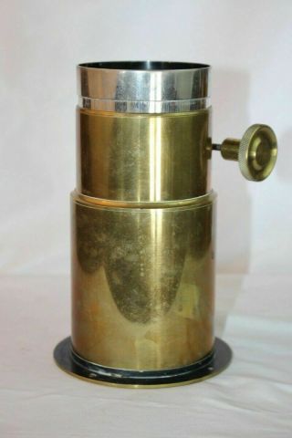 Antique Magic Lantern Projector Plate Camera Lens Objective