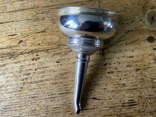 Antique Georgian Solid Silver Wine Funnel By Peter And Ann Bateman 1792 Kjs 1643