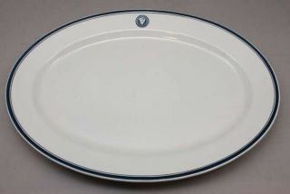 United States Line Ss Leviathan Extra Large China Platter - Nr