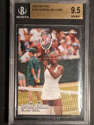 2003 Netpro Serena Williams (100) Bgs 9.  5