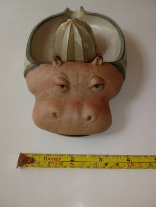 VINTAGE GEMPO HIPPO Lemon Reamer,  Juicer by UCTCI,  JAPAN.  Cute Ceramic dish tool 3