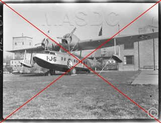 339 - B&w 3x4 Aircraft Negative - Sikorsky Jrs - 1 1 - J - 5 @ Stl - 1935