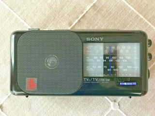 Vintage Sony Icf - 860 4 Band Fm Am Tv Radio