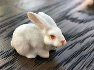 Antique Vintage Chinese Porcelain Miniature Rabbit Figurine Ornament Gift