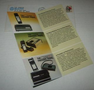 Vintage 1980 Freedom Phone Brochure Cordless Electra Masco Illinois Bell Promo