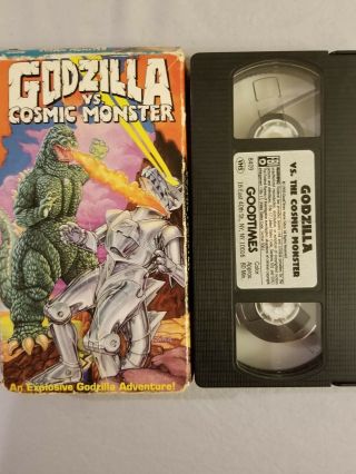 Good Times Vintage Vhs Godzilla Vs.  Cosmic Monster Vhs