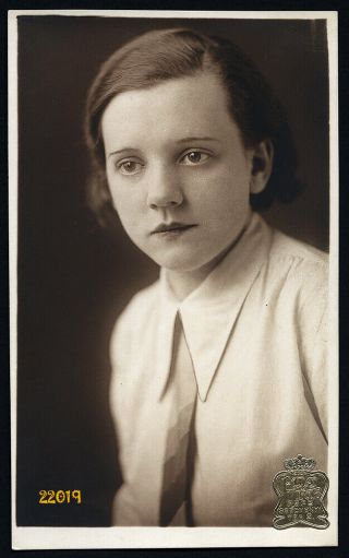 Portrait By Etta,  Modern Girl In Tie,  Vintage Photograph,  1920 