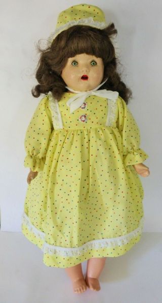 Large Antique Composition Mama Doll With Sleepy Tin Eyes,  Early 1900s Composite