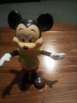 Vintage Walt Disney Mickey Mouse 7.  5 " Figure 1970s?