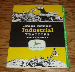 1957 John Deere Industrial Tractor & Equipment Sales Brochure 57