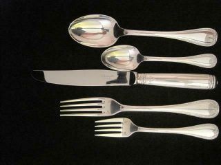 Malmaison By Christofle Of France Silver Plate 5 Piece Dinner Setting