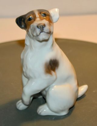 Antique Royal Copenhagen Figurine Wire Haired Terrier 1926 Knud Kyhn 2755