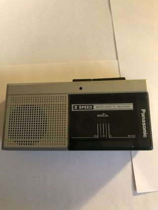 Vintage Panasonic Microcassette Recorder Voice Activated Rn - 108 2 Speed