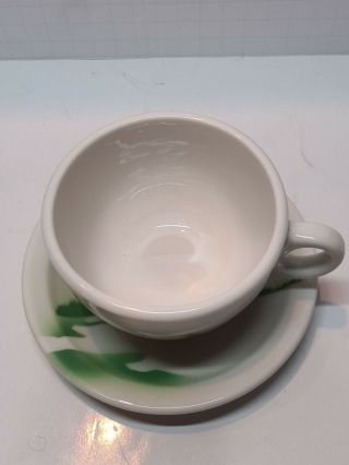 RAILROAD CHINA - GREAT NORTHERN GLORY OF THE WEST PATTERN - COFFEE CUP W/SAUCER 2