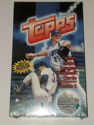 1999 Topps Mlb Baseball Series 1 Factory Hobby Box Rare