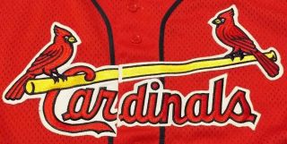 St Louis Cardinals 5 Pujols 90s MLB Baseball Stitched Jersey Size XL - Vintage 2