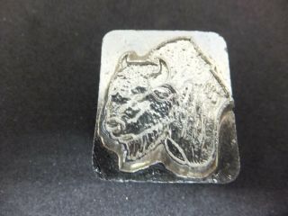 Vintage Leather Craftool Co.  Usa 3 - D Stamp 8383 (buffalo Head)