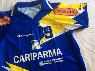 Champion Parma Vintage 80s 90s Football Rugby Shirt Xl Italy Italian