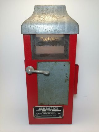 Vintage Bus Or Trolly Main Fare Box Euclid Products Co
