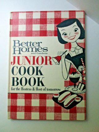 Vintage Better Homes And Gardens Junior Cook Book 1963 Recipe Children